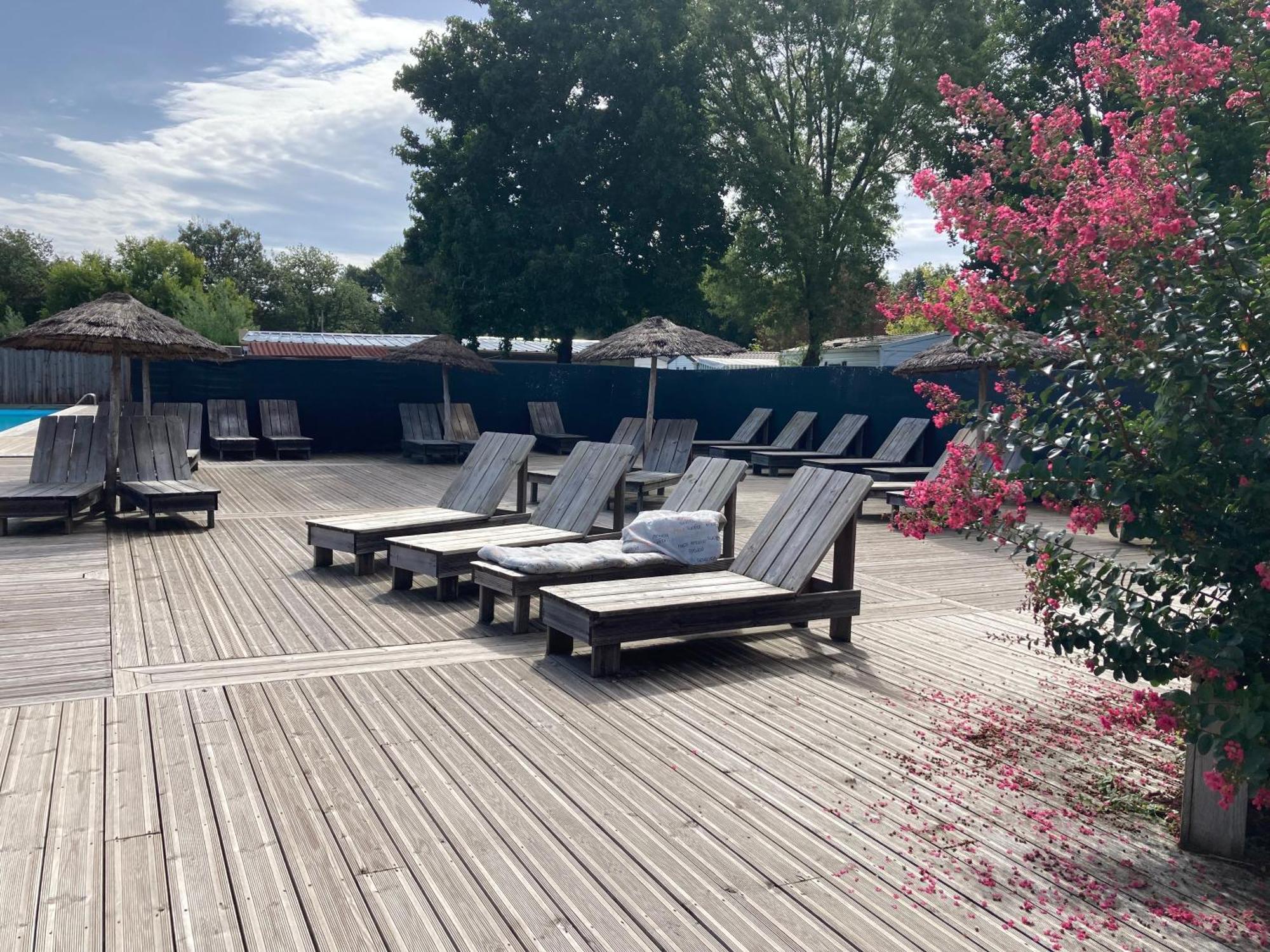 Mobilhome 6 Places - Mimizan - Camping La Lande Bagian luar foto